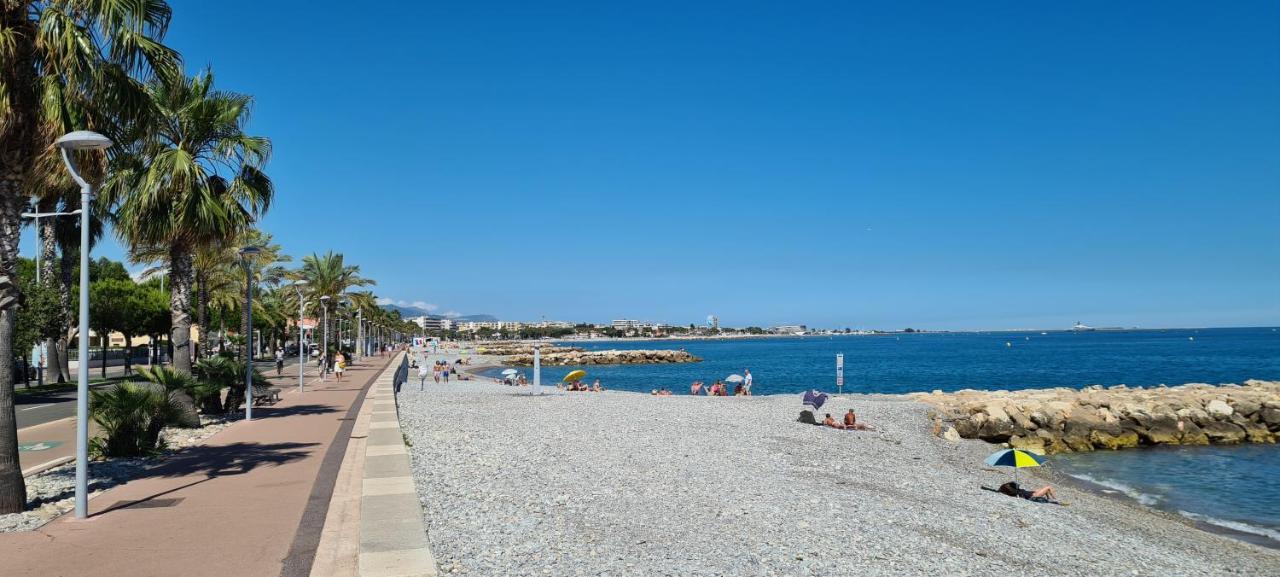 Studio De La Plage - Mer, Terrasse Et Garage Cagnes-sur-Mer Bagian luar foto