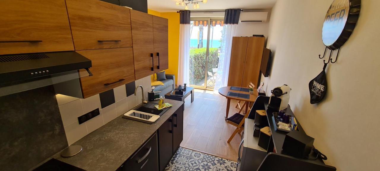 Studio De La Plage - Mer, Terrasse Et Garage Cagnes-sur-Mer Bagian luar foto